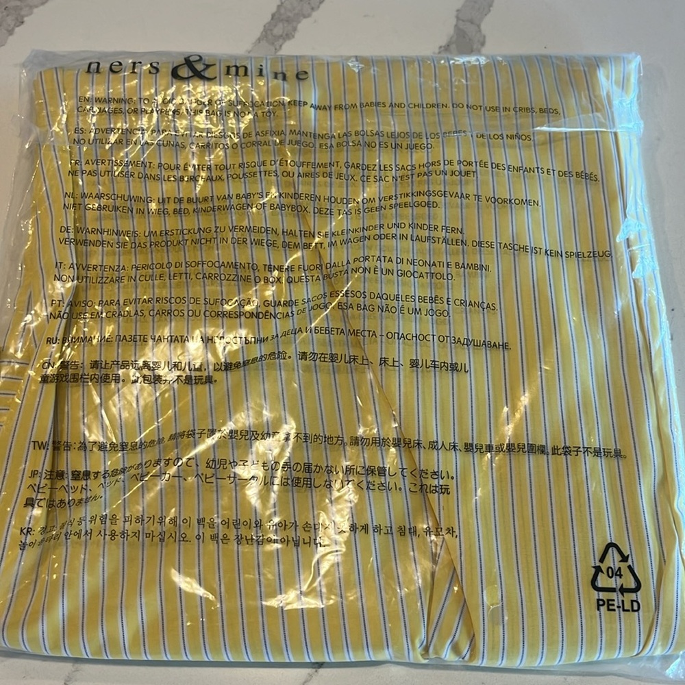 New York & Company Yellow Striped Bowtie Midi Sun Dress - Picture 6 of 6